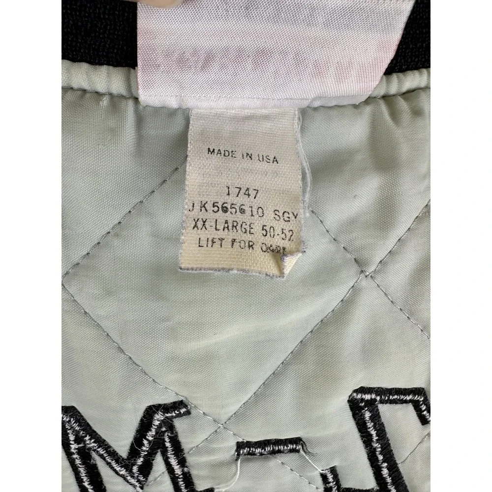 Vintage 80's IMCA‎ Hartwell  Satin Jacket Made In USA Size 2XL RARE Patina